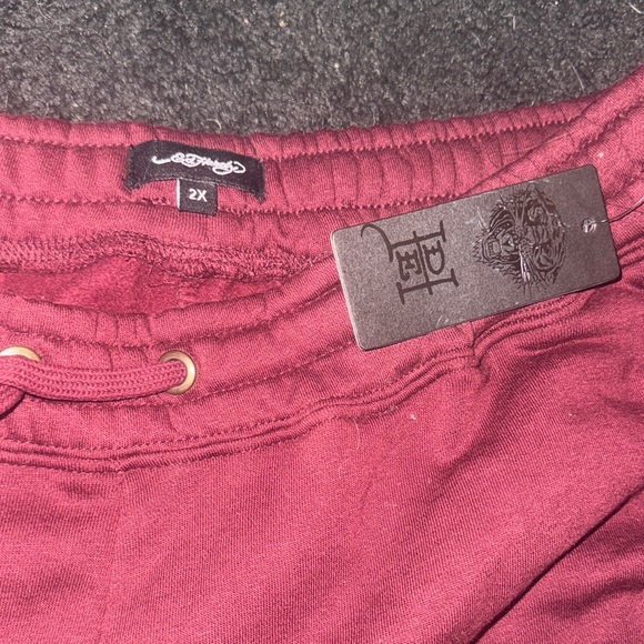Dark Red Sweatpants with Logo - Picture 3 of 3